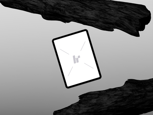 iPad Mockup Black Charcoal