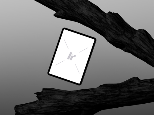 Free download iPad Mockup Black Charcoal