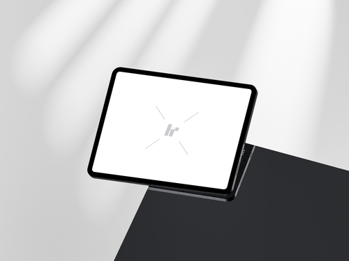 Free download iPad Midnight Glass Mockup