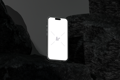 Free download iPhone Mockup Coral Rock