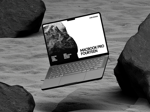 Download Dark MacBook Mockup